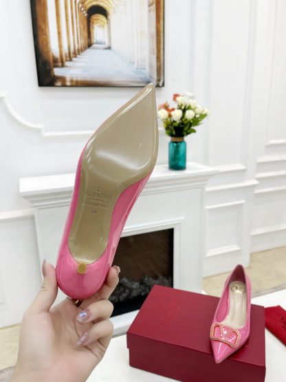 VALENTINO Exquisite bronze buckle fashionable high heels - Image 2