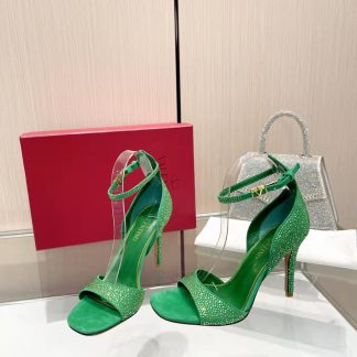 VALENTINO exquisite diamond-studded high heels