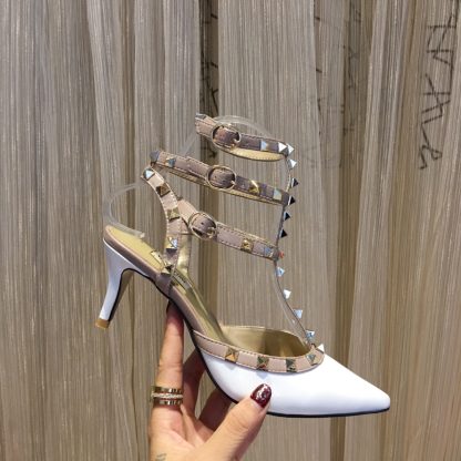 VALENTINO Exquisite patent leather luxury rivet high heels - Image 2