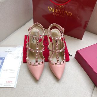 VALENTINO Litchi leather series elegant high heels