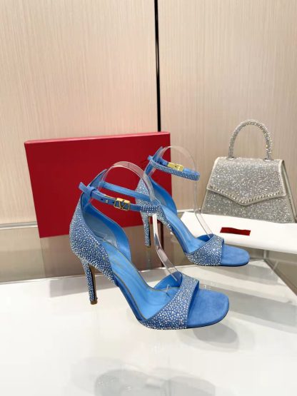 VALENTINO diamond-covered exquisite high heels