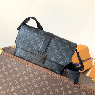 Louis Vuitton N46794 Black Flower S-Cape Messenger Bag