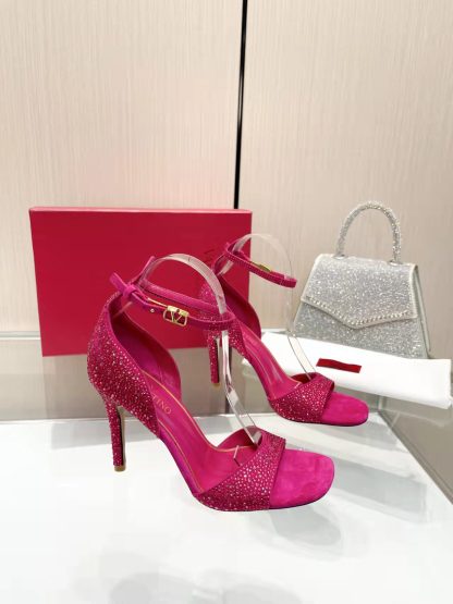 VALENTINO diamond-embellished high heels