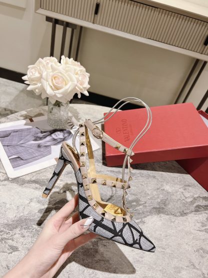 VALENTINO Elegant Studded High Heels - Image 2