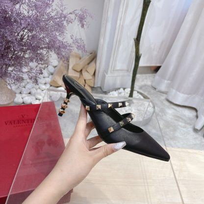VALENTINO luxury rivet element temperament sandals high heels - Image 2