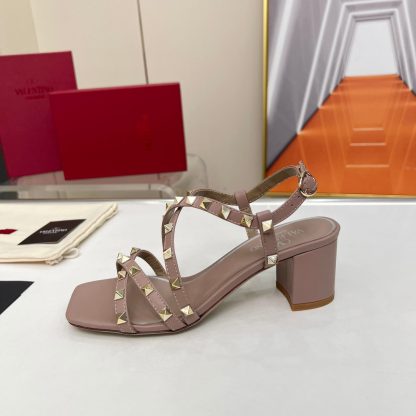 VALENTINO Fashion Studded Element Elegant Sandals High Heels - Image 2