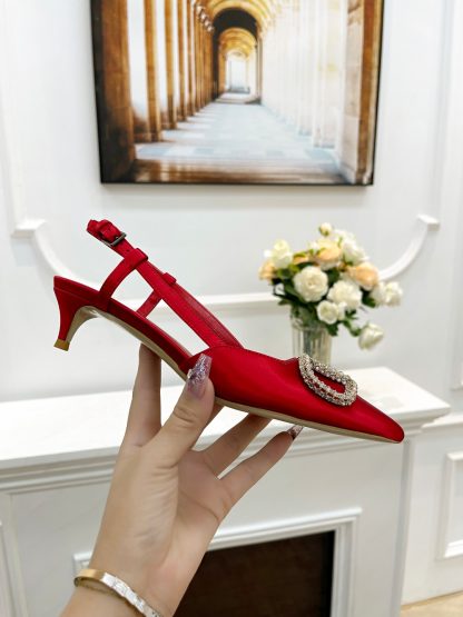 VALENTINO elegant high heels with rhinestone buckle - Image 2