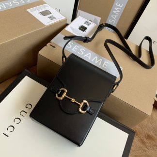 Gucci black horsebit bag