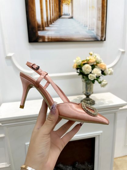 VALENTINO's latest rhinestone buckle luxury high heels - Image 2