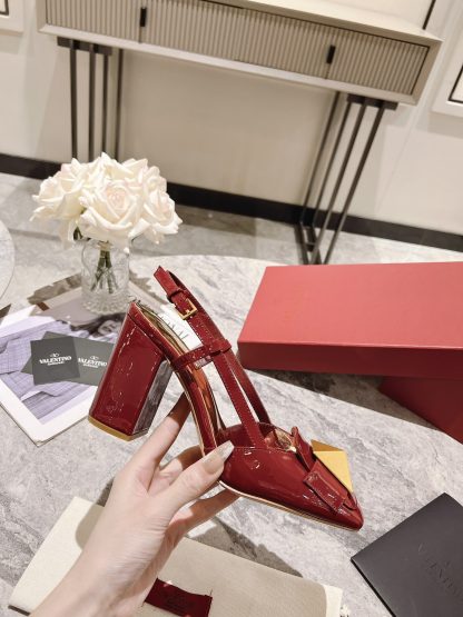 VALENTINO simple temperament large rivet high heels - Image 2