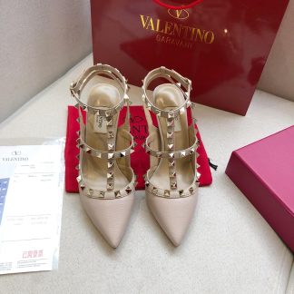 VALENTINO lychee leather series elegant high heels