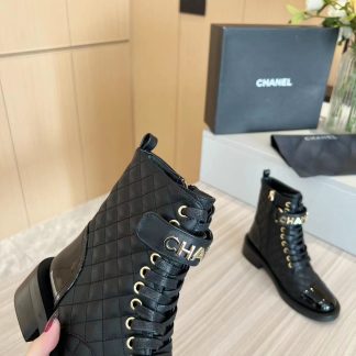 Chanel's latest black Martin boots for autumn and winter