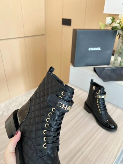 Chanel's latest black Martin boots for autumn and winter