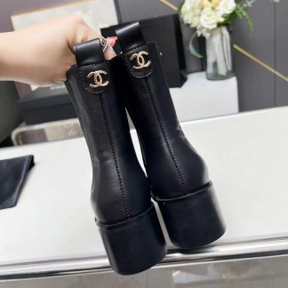 Chanel autumn and winter new black small ladies boots