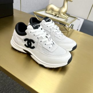 Chanel classic gray and black versatile casual sneakers