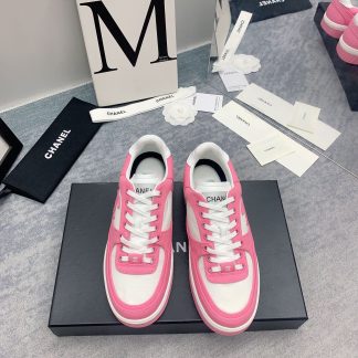 Chanel Spring and Summer Ultra High Quality Pink Fashionable Casual Sports Sneakers