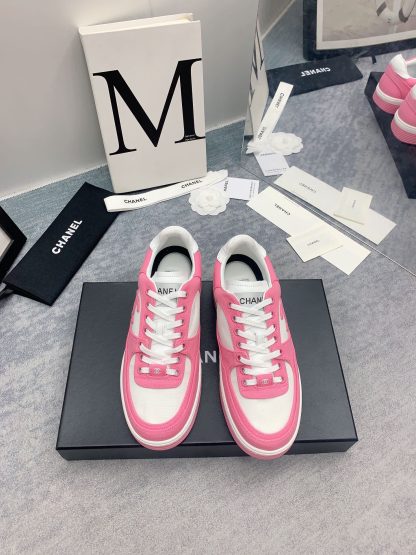 Chanel Spring and Summer Ultra High Quality Pink Fashionable Casual Sports Sneakers