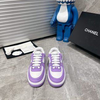 Chanel Spring and Summer Ultra High Quality Purple Fashionable Casual Sports Shoes