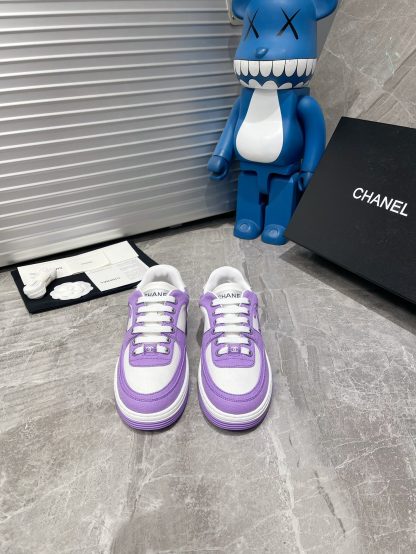 Chanel Spring and Summer Ultra High Quality Purple Fashionable Casual Sports Shoes