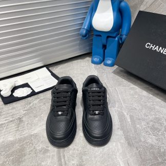 Chanel Spring and Summer Ultra High Quality Black Fashionable Casual Sports Sneakers