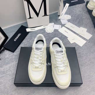 Chanel Spring and Summer Ultra High Quality Light Yellow Fashionable Casual Sports Sneakers