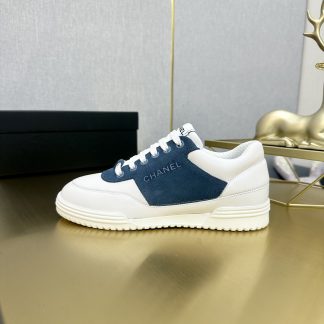 Chanel Classic Fashion Blue and White Casual Sneakers