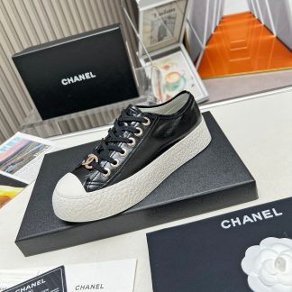 Chanel high-end custom black classic comfortable casual shoes