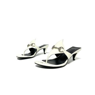 Gucci Spring and Summer Square Toe Flip Flops Classic Buckle Series