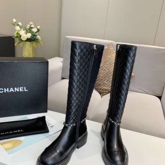 Chanel autumn and winter high-end custom-made ultimate luxury black boots