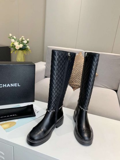 Chanel autumn and winter high-end custom-made ultimate luxury black boots