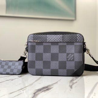 Louis Vuitton m69443 white check trio messenger bag