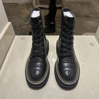 Chanel autumn and winter high-end custom classic luxury black boots