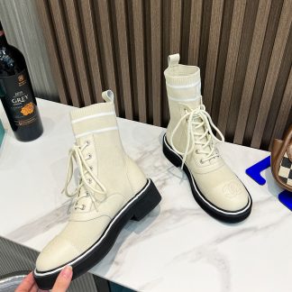 Chanel beige Paris catwalk latest boots