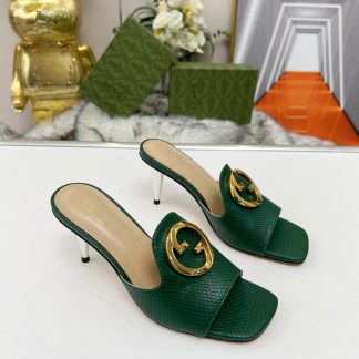 Gucci high heel slippers