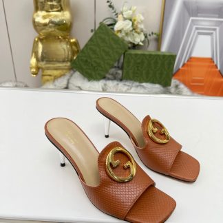 Gucci high heel slippers