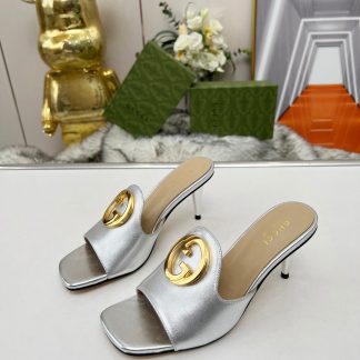 Gucci high heel slippers