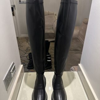 Chanel black autumn and winter high-end custom catwalk classic luxury boots