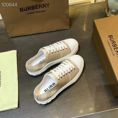 Burberry Vintage Check Cotton Sneakers - Image 2
