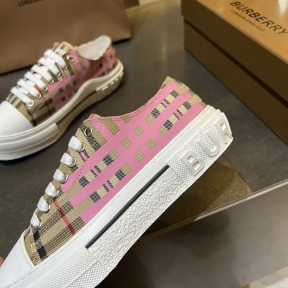 Burberry Vintage Check Cotton Sneakers - Image 2