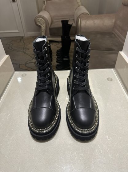 Chanel autumn and winter high-end custom classic luxury soft black boots
