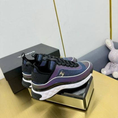 Chanel classic purple and blue mix and match fashion casual dad shoes for men and women