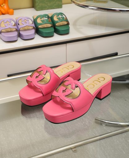 Gucci platform slippers