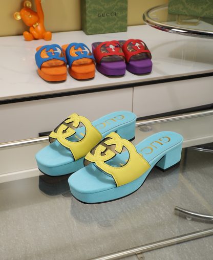Gucci platform slippers