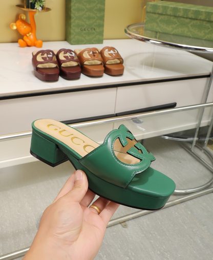 Gucci platform slippers - Image 2