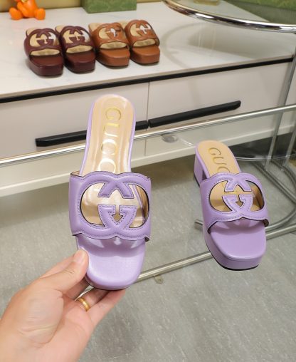Gucci platform slippers