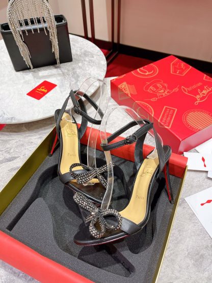 Christian Louboutin one-strap bow high heels