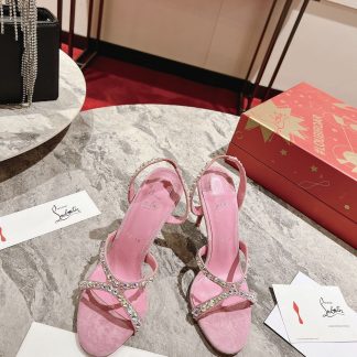 Christian Louboutin Emilie strass open-toe high heels