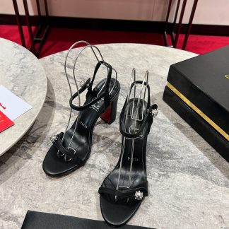 ChristianLouboutin block heel sandals high heels