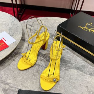 Christian Louboutin chunky heel sandals high heels