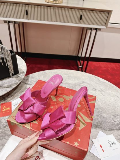 ChristianLouboutin Retro Butterfly Flower Sandals High Heels - Image 2